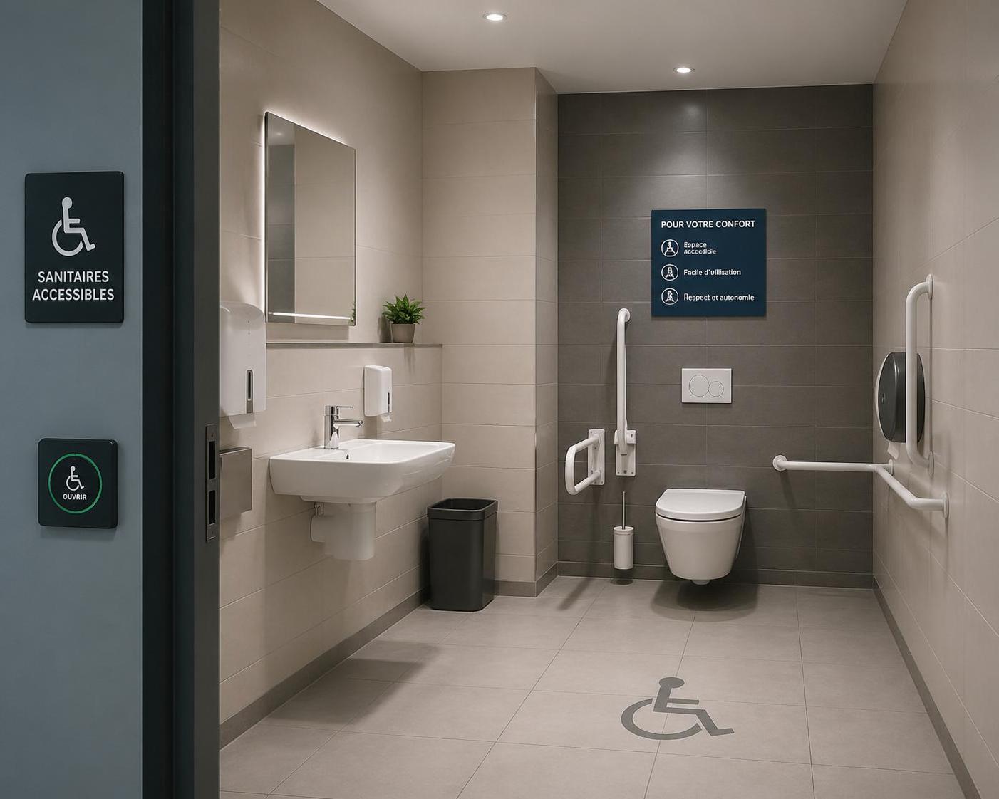 découvrez les obligations légales pour aménager des sanitaires pmr dans les erp afin d'assurer l'accessibilité à tous. guide complet pour conformité et inclusivité.