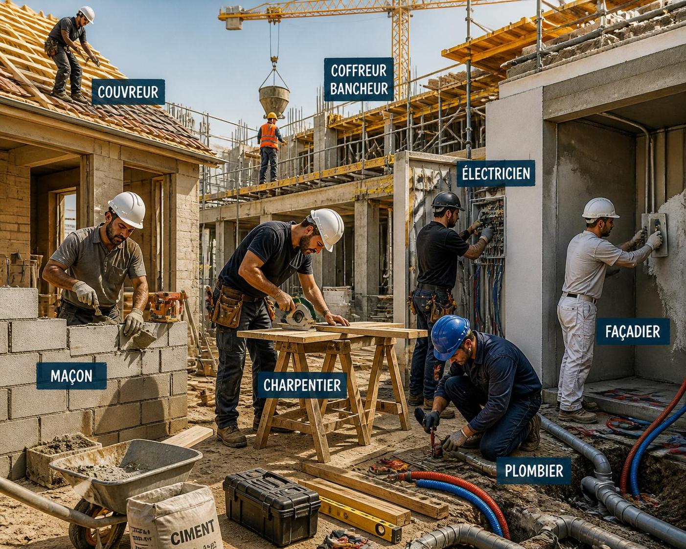 découvrez comment classifier les ouvriers du bâtiment et distinguer facilement chaque corps de métier pour mieux comprendre leurs rôles et compétences.