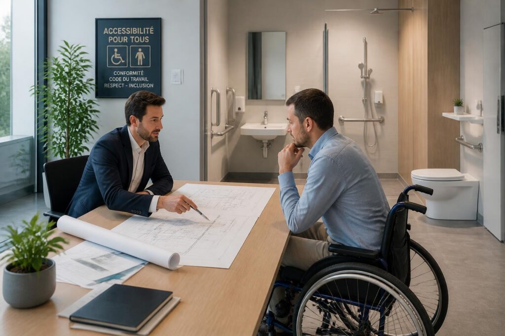 découvrez les obligations des employeurs selon le code du travail concernant l'accessibilité sanitaire pour les personnes à mobilité réduite (pmr) et assurez un environnement inclusif et conforme.