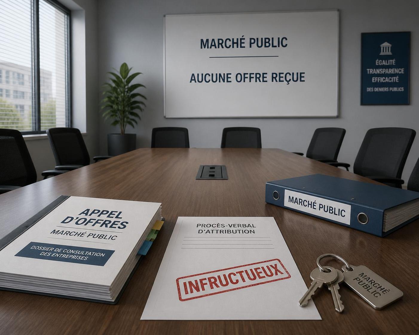 découvrez les conséquences pour les entreprises candidates lorsque le marché public est déclaré infructueux et comment cela impacte leur activité.