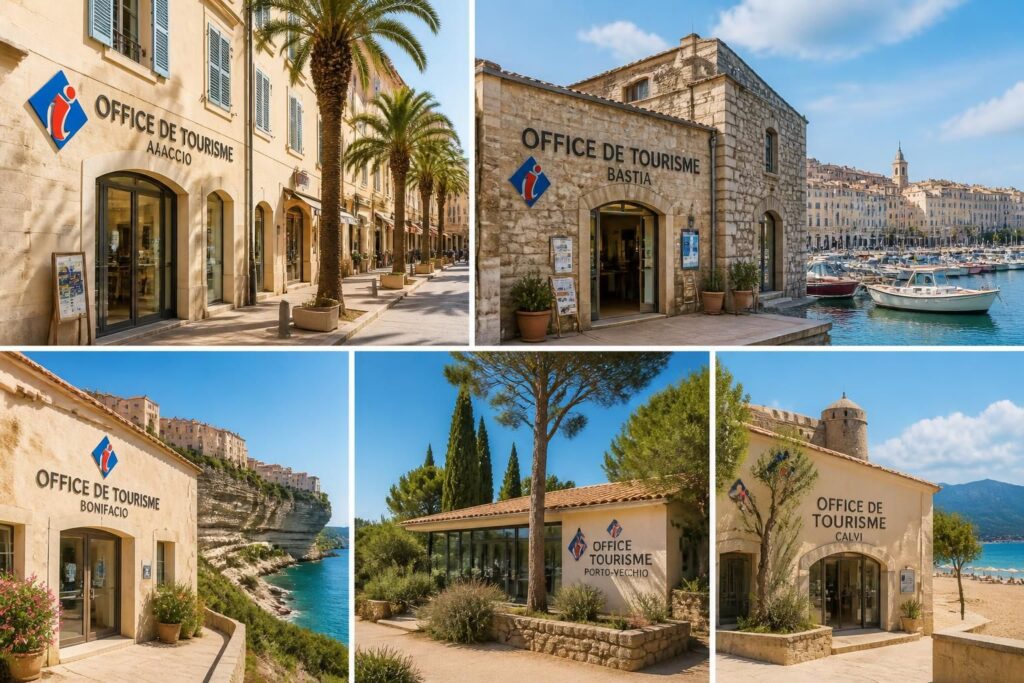 découvrez les offices du tourisme en corse à ajaccio, bastia, bonifacio, porto vecchio et calvi pour obtenir toutes les informations nécessaires à votre séjour sur l'île de beauté.