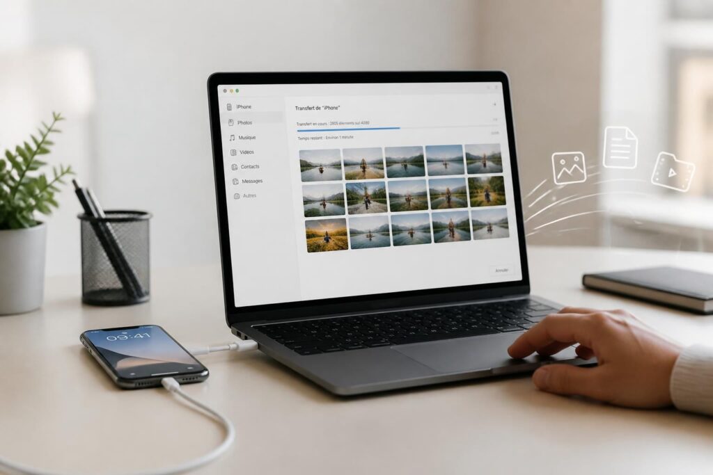 découvrez un logiciel gratuit pour transférer facilement vos photos de votre iphone vers votre pc, simplifiant ainsi tous vos échanges de fichiers en toute rapidité et sécurité.