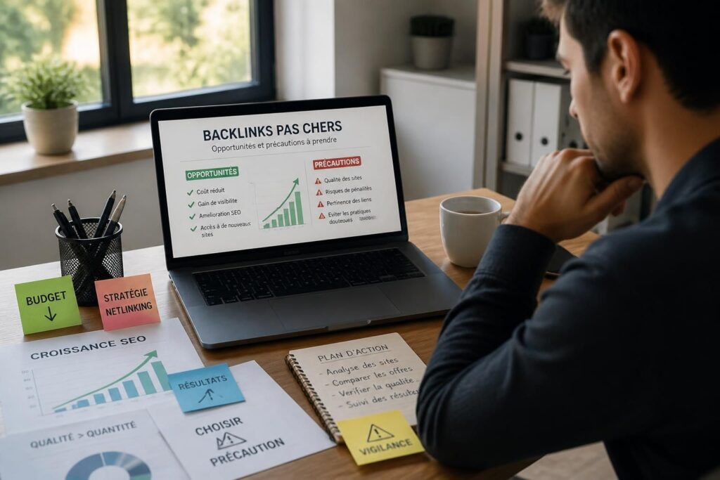 découvrez comment obtenir des backlinks pas chers en toute sécurité, les opportunités à saisir et les précautions essentielles pour améliorer votre référencement sans risques.
