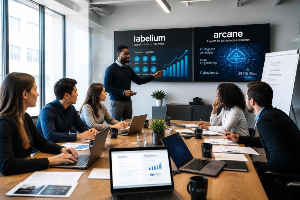 découvrez le groupe labelium et arcane, leurs présentations détaillées et leurs activités principales dans le domaine du marketing digital et de la data.