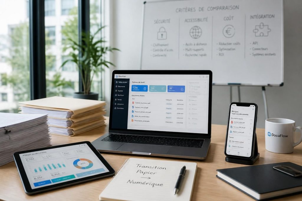 Critères de comparaison des différentes solutions de GED pour une gestion documentaire efficace